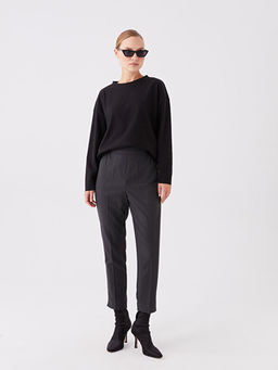 Beli Lastikli Standart Fit Kad?n Pantolon