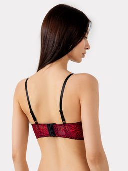 Бюстгальтер женский в красном цвете с принтом абстракция абстракция на красном 512421 - Mark formelle фото 7