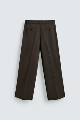 PANTAL?N WIDE FIT PLIEGUES / Marr?n - Zara фото 8