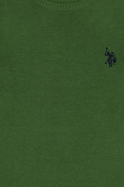 Зеленый базовый свитер для мальчика Неожиданная скидка в корзине - U.s. polo assn фото 3