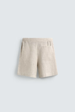 100% LINEN RELAXED FIT BERMUDA SHORTS - Zara фото 8