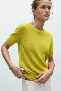 PLAIN RUSTIC KNIT TOP - Zara фото 7