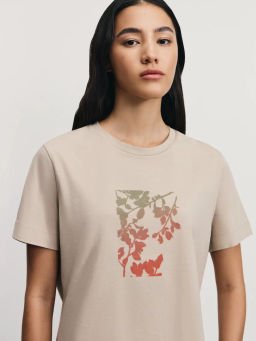 Футболка из хлопка с принтом / Zarina  фото 6