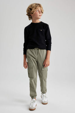 Габардиновые брюки-карго для мальчиков - Defacto фото 3