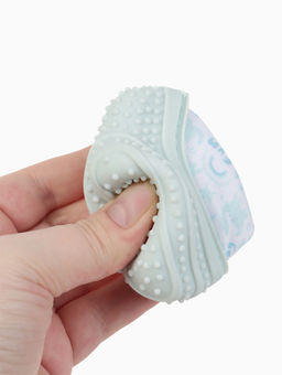 Прорезыватель на ручку для зубов «Дино», светло-серый