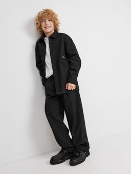 ACOOLA / Сорочка верхняя детская для мальчиков Ovidiy черный фото 5