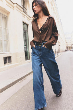 SATIN SHIRT - Zara фото 21