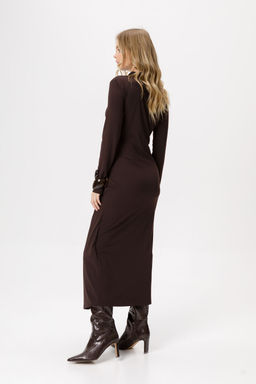 Платье Pirs 6240 коричневый  фото 4