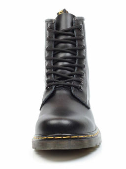 01-B6019-1 BLACK Ботинки демисезонные (натуральная кожа)