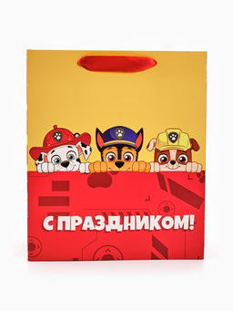 Пакет подарочный детский «С праздником», 23×27×11.5 см