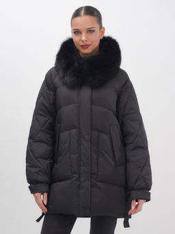 Куртка зимняя женская с мехом и капюшоном  Бренд: Visdeer  фото 2