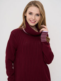 Платье женское 5212-2470. 2525/9752/3609 винная груша/камелия/лиловый