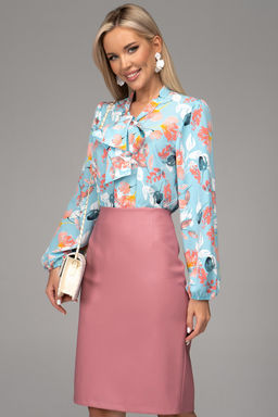 Юбка Лима (экокожа/розовый) - Эльза фото 22