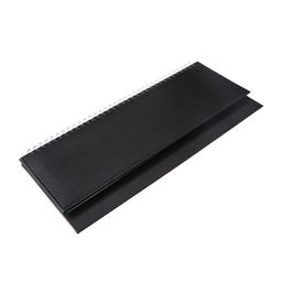 Планинг недатированный 100 х 300 мм, 56 листов, на гребне, обложка из искусственной кожи, чёрный - Calligrata фото 2