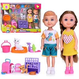 Кукла с аксессуарами "Cat care" в коробке