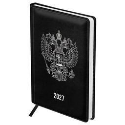 Ежедневник BG 2027г. А5 176л. кожзам "Орел" (DdA5_68197) черный