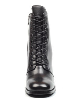 04-E29W-15A BLACK Ботильоны зимние женские (натуральная кожа, натуральный мех)