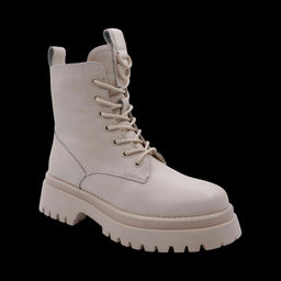 Ботинки на меху PL291-2 бежевые