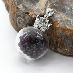 Кулон Шар с подвижными шариками из хризолита 20мм - Радуга камня фото 9