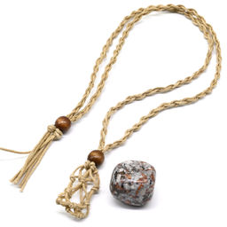 Плетёная сетка для кулонов цвет мокко, 70см