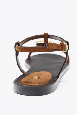 FLAT SANDALS WITH METAL EMBELLISHMENT - Zara фото 12