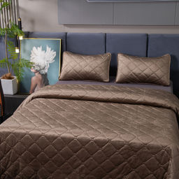 Велюровое покрывало ромб OVF041 240*260