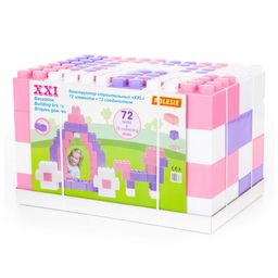 Конструктор строительный XXL, 72 элемента (v2) + соединитель (72 элемента) - Полесье фото 7