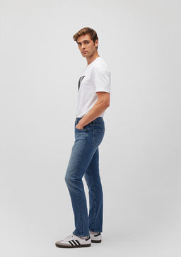 Jake Mavi Pro Golgeli Indigo Mavisi Jean Pantolon  фото 2