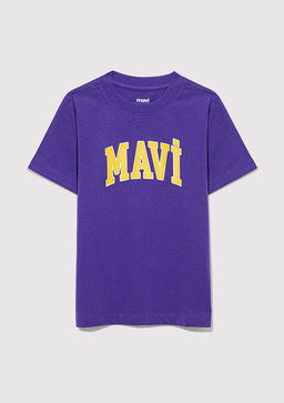 Mavi Logo Bask?l? Mor Tisort  фото 2