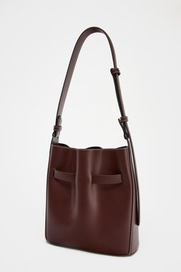 KNOTTED STITCHED BUCKET BAG - Zara фото 4