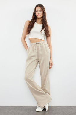 Bej More Sustainable %100 Tencel Beli Lastikli Yuksek Bel Jeans TWOSS24JE00203 - Trendyolmilla фото 27