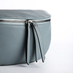 Сумка кросс-боди на молнии, цвет серо-голубой - Simaland фото 3