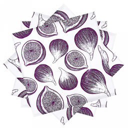 "Полет за мечтой" Комплект столовый 4пр: салфетка сервировочная 45х45см, хлопок "Премиум" 186г/м2, "Домашняя мода" (Россия)