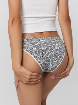 Трусы женские Mark Formelle слипы хлопок с эластаном веточки на молочном  фото 5