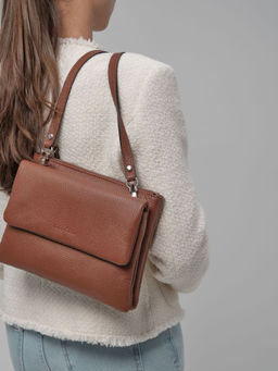 Сумка кожаная на плечо кросс-боди Deboro 31069 коппер