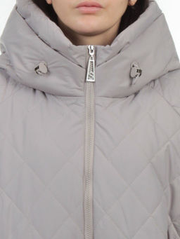 F-806 GRAY BEIGE Куртка демисезонная женская (100 гр. холлофайбер) - Fashion фото 4