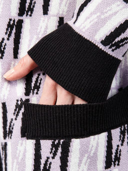 Кардиган женский ZZ-02009 black/lavender - Eleganzza фото 5