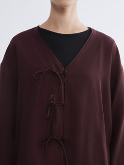 V Yaka Oversize Kad?n Kimono