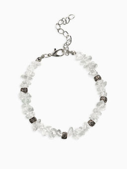 Браслет "Стиляшка" крошка, цвет белый в серебре