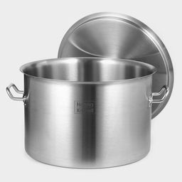 Кастрюля Hanna Knövell, 35 л, d=40 см, h=26 см, толщина стенки 1 мм, с крышкой, нержавеющая сталь, хромированная