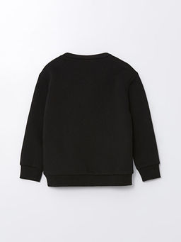 Bisiklet Yaka Uzun Kollu Bask?l? K?z Bebek Sweatshirt - Waikiki фото 2
