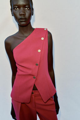 CHALECO ASIM?TRICO / Fucsia - Zara фото 2