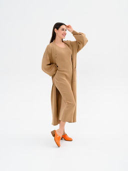 Сабо 5200.23663br.Оранжевый+коричневый