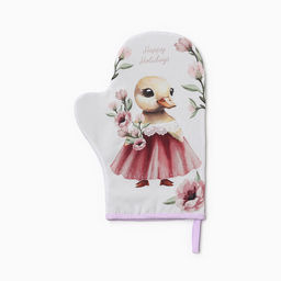 Набор кух. Доляна Уточка: варежка 20х28 см, прихватка 17х17 см, 35% хл, 65% пэ  фото 9