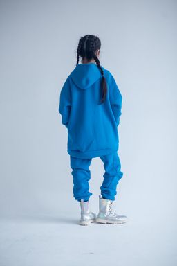 костюм утепленный футер 3хнитка с начесом, бирюза - Knitka wear фото 7