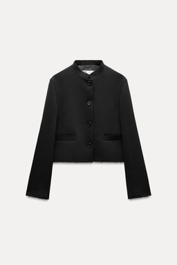 ZW COLLECTION CROPPED BUTTONED JACKET - Zara фото 5