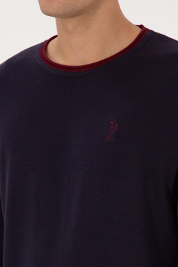 Erkek Comfort Fit Yaka Detayl_ Lacivert Kazak - U.s. polo assn фото 7