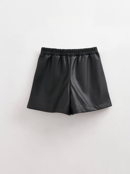 CONTE Шорты из экокожи с накладными карманами LS 2849 black - Conte elegant фото 5