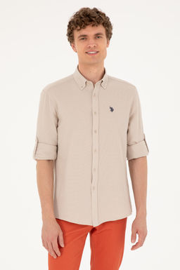 U. S. Polo Assn / Мужская рубашка с длинным рукавом Stone
