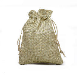 Мешочек для подарков, рун и оберегов ХОЛЩОВЫЙ натуральный 12см-9см